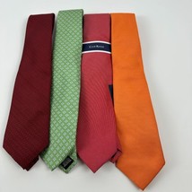 Club Room &amp; Perry Ellis Mens lot of 4 Polyester Ties in Assorted Colors-O/S - £21.92 GBP