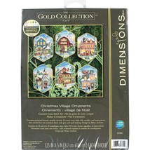 Dimensions Gold Collection Christmas Village Counted Cross Stitch Orname... - $38.99