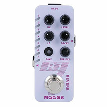Mooer R7 Reverb Compact Effect Pedal with 7 Types of Reverb Just Released - $80.90