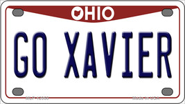 Go Xavier Ohio Novelty Mini Metal License Plate Tag - $14.95