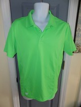 Fila Sport Golf Athletic Fit Wicking Sides Bright Green Size S Men&#39;s EUC - £13.97 GBP