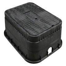 JONES STEPHENS M15002 Water Meter Box,Jumbo,15&quot; Black Rdr Lid USA - €117,61 EUR