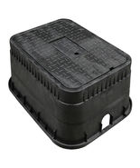 JONES STEPHENS M15002 Water Meter Box,Jumbo,15&quot; Black Rdr Lid USA - €117,61 EUR