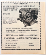 1983 Waukesha Alaska Deutz Engines Advertisement Mining Sluicing Gold VT... - $19.99
