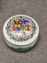 Heritage House Music Box Melodies of Christmas Silver Bells Round 1992 Works  - £7.55 GBP