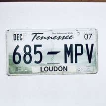 2007 United States Tennessee Loudon County Passenger License Plate 685 MPV - £14.78 GBP