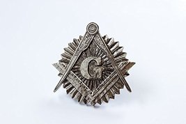 Grillie Masonic Symbol - P - Masonic Symbol Grille Ornament in Antiqued ... - $56.79