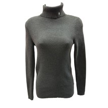 Lauren Ralph Lauren Women S Turtleneck Sweater Black Fitted Long Sleeve - $16.35