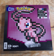 Mega Bloks Pokemon HWR80 Pixel Art Mew 434 Piece Building Block Set - $17.77
