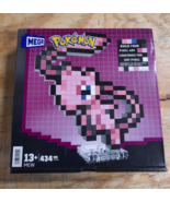 Mega Bloks Pokemon HWR80 Pixel Art Mew 434 Piece Building Block Set - $24.30 CAD