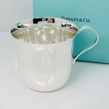 Tiffany Makers Baby Cup Mug with Handle Fluted in Sterling Silver with B... - £268.64 GBP