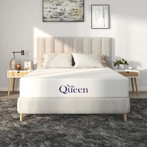NapQueen 8 Inch Bamboo Charcoal Queen Size Medium Firm Memory Foam Mattress, Bed - £194.19 GBP