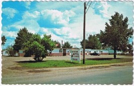 Postcard Brookside Motel Brooks Alberta - $4.94