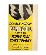 1947 Pennzoil Double Action Motor Oil Advertisement Pennsylvania DWNN18 - $27.90 CAD