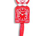 Original Kit Cat Clock Klock in Scarlet Red Rolling Eyes Wagging Tail 15... - $95.95