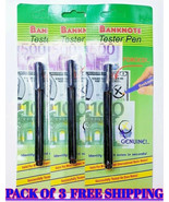 Counterfeit Money Detector Pen Marker Fake Dollar Bill Currency Check Pa... - $20.44 CAD