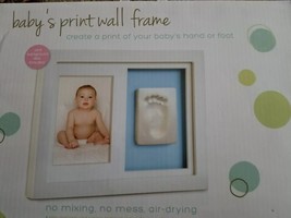 Baby&#39;s Print Wall Frame ~ Tiny Ideas ~ No  Mixing ~ No Mess ~ Air Drying - £17.64 GBP