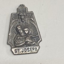 Vintage Saint Joseph, pray for us metal - £15.29 GBP