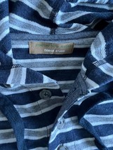 Design Studio French cotton blend terry striped sweatshirt hoodie  men s... - $25.74
