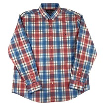 Vineyard Vines Slim Fit Tucker Shirt Men’s XL Pink Blue Plaid L/S Button Down - £19.76 GBP