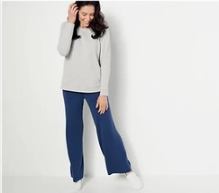 AnyBody Eco Viscose Straight Leg Pant (Deep Sea, Medium) A458610 - $19.88