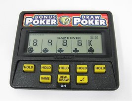 Radica Bonus Poker &amp; Draw Poker Electronic Handheld Game - £35.96 GBP
