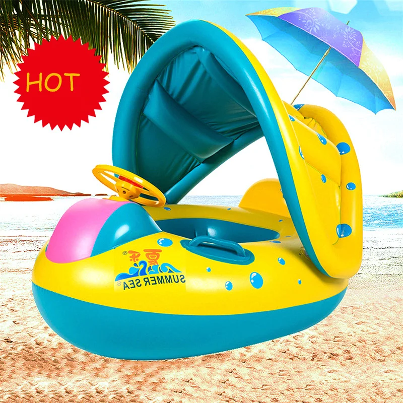 Play Swimming Baby Accessories Circle Swimming Inflatable Swimming Ring  Bebes A - £23.70 GBP