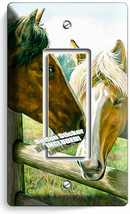 American Country Farm Love Horses Kissing 1 Gfci Light Switch Wall Plates Decor - £8.16 GBP