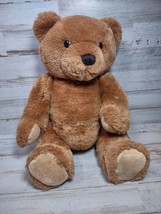 Vintage Dakin Brown Jointed Teddy Bear Plush Stuffed Animal Toy 1985 16&quot; - £9.84 GBP
