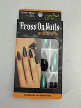 Fright Night By Ardell Halloween Stick On Pre Glued Nails 24 ct, No Basi... - $9.80