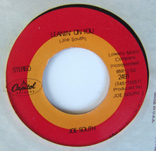 Joe South - Leanin&#39; On You / Don&#39;t Be Ashamed Capitol 7&quot; 45 Record - £9.20 GBP