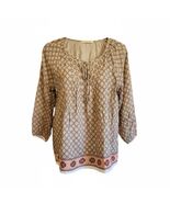 Mystree Womens Tunic Top Boho Embroidered Border Gathered sleeves - €16,15 EUR