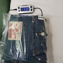 True Religion Billy Womens Blue Cotton Denim Distressed Bootcut Jeans Size 31×33 image 9