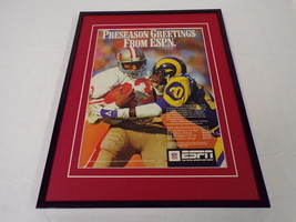 1989 NFL on ESPN 49ers vs Rams Roger Craig Framed 11x14 ORIGINAL Adverti... - £27.68 GBP