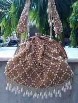 Heavy handwork bag,potli bag,pearl bag,evening clutch,Indian wedding clutch - £75.84 GBP