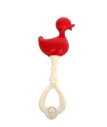 Vintage Amloid Red Duck Baby Rattle - £11.79 GBP