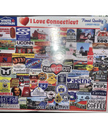 White Mountain 1000 Pc Jigsaw Puzzle I LOVE CONNECTICUT - £23.57 GBP