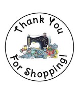 tkcutecandies123 24 Sewing Craft Thank You for Shopping Favor Labels Round Stick - $12.74
