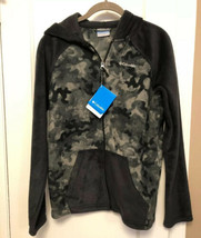Bnwts Columbia boys/girls Sz Xl Camo Print Hoodie Fleece Zip Front Jacket - £23.45 GBP