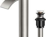 FORIOUS Single-Handle 1 Hole Waterfall Bathroom Faucet Brushed Nickel WB... - £27.58 GBP