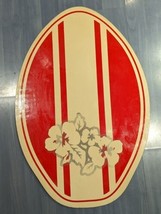 Wet Skimboards Skim Board Red Stripe Flower design 30&quot; x 20&quot; x 1/4&quot; - £45.67 GBP