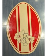 Wet Skimboards Skim Board Red Stripe Flower design 30&quot; x 20&quot; x 1/4&quot; - £45.40 GBP