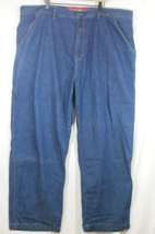 Ecko Unltd. 1972 Denim Foundry Men 46 Actual 49X31 Blue Dark Wash Jean Wide Leg - £15.97 GBP