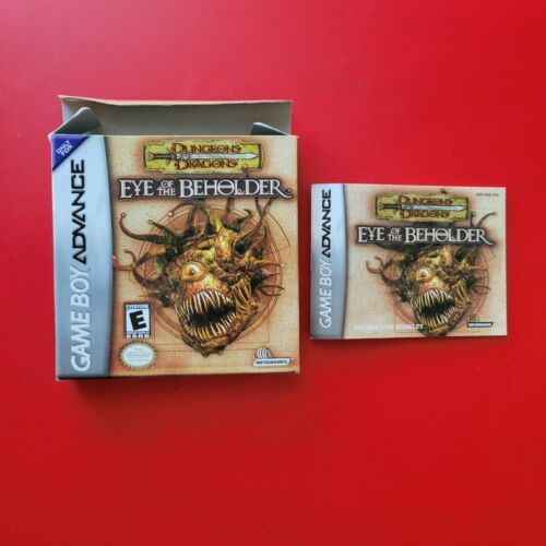 Game Boy Advance Dungeons & Dragons: Eye of the Beholder Box Manual - No Game - £29.55 GBP
