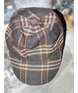 Janie &amp; Jack Gray Brown Plaid Baseball Cap Hat Size 12/24 Months Toddler... - £22.81 GBP