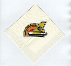 Continental Airlines Unused DC-10 Cocktail Napkin For The Good Times  - £14.00 GBP