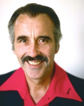 Christopher Lee 70&#39;s era smiling portrait with moustache in red shirt 24x30 post - $29.99