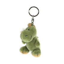 NICI Dinosaur Green Stuffed Toy Beanbag Key Ring Key Chain 4 inches 10 cm - $15.00
