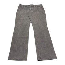 Gloria Vanderbilt Jeans Women&#39;s 12 Gray Denim Stretch High-Rise Straight... - £17.45 GBP