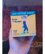 Rosie the Riveter 429 Piece Micro Mini Building Blocks Set Woman Inspira... - $24.99